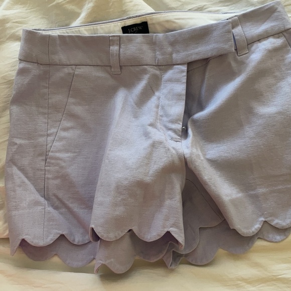 Lavender scalloped shorts from j crew - Picture 3 of 3